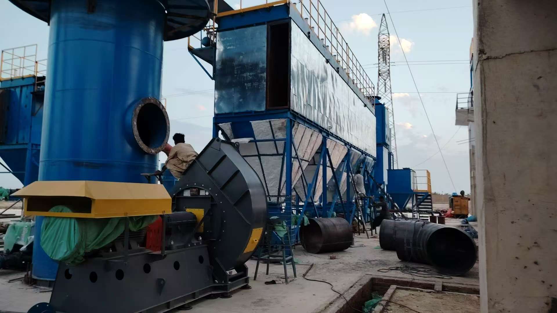 Sponge iron production line installation site