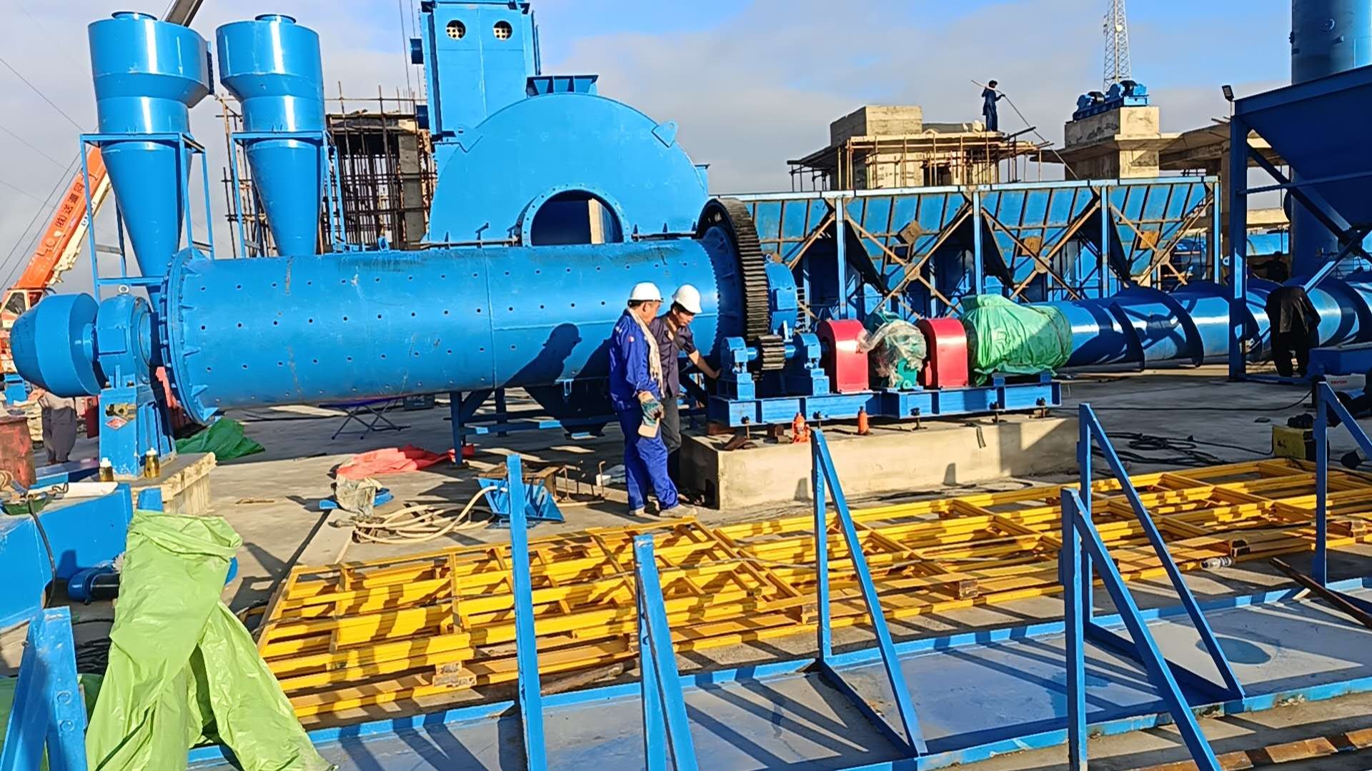 Sponge iron production line installation site
